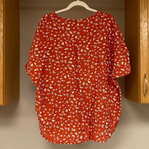 Flaunt Boutique Rust Pebble Blouse - Picture 6 of 10